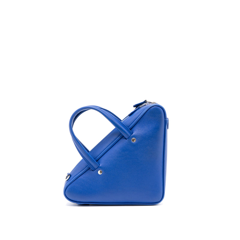 Balenciaga Blue Leather Triangle Square XS Bag - Yoogi's Closet